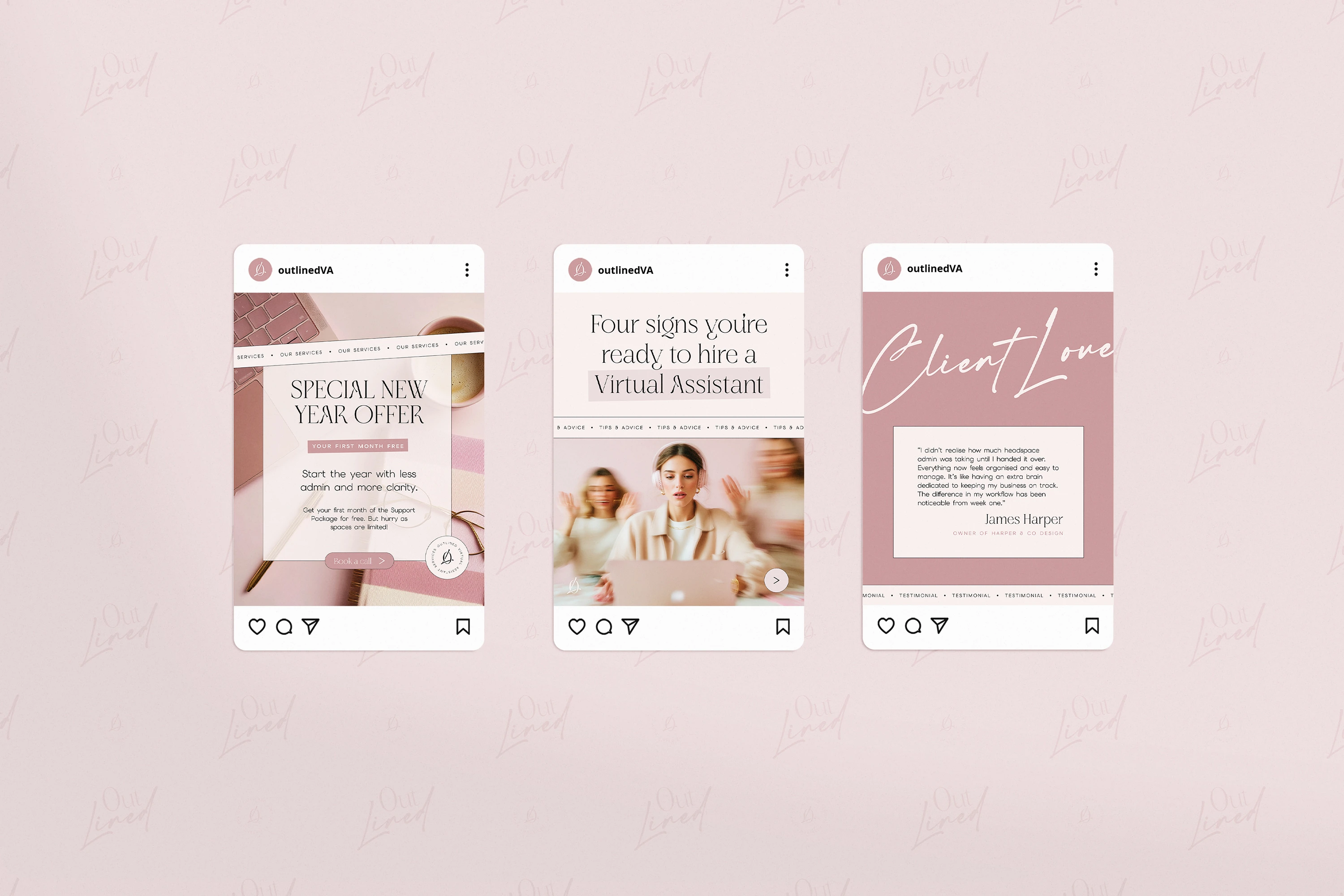 Outlined project showcase